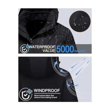 MAGCOMSEN Women Ski Jacket Waterproof Winter Windbreaker