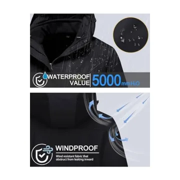 MAGCOMSEN Women Ski Jacket Waterproof Winter Windbreaker