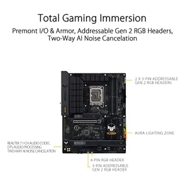 ASUS TUF GAMING B760-PLUS WIFI D4 Intel LGA 1700 ATX Motherboard
