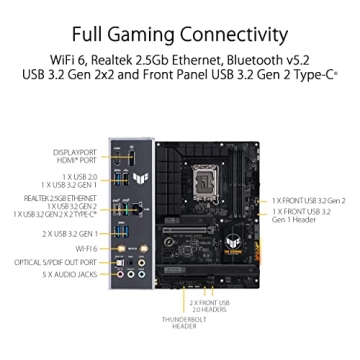 ASUS TUF GAMING B760-PLUS WIFI D4 Intel LGA 1700 ATX Motherboard