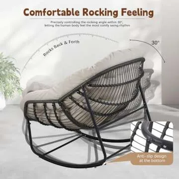 Naga Bahna Outdoor Rocking Chair Set - Comfort & Style