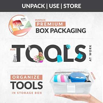 150PCs Russian Piping Tips for Cake Decorating - Piping Bags and Tips Set include 25 Extra Large Russian Tips,31 Icing Tips, 41 Pastry Bags & Other Frosting Tools for Cookie, Cupcake & Cake Decoration