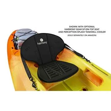 perception Kayaks Zip 9.5, Sit on Top Kayak for All-Around Fun, Stable and Fast, Rear Storage with Tie Downs, 9' 6", Classic Camo