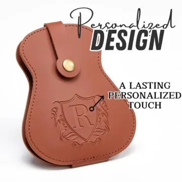 Personalized PU Leather Guitar Picks Holder - Gift for Musicians