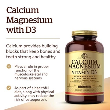 Buy Solgar Calcium Magnesium D3 Supplement for Strong Bones