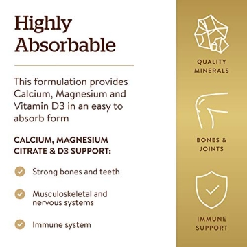 Buy Solgar Calcium Magnesium D3 Supplement for Strong Bones