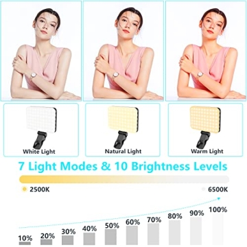 ANAUTIN 60 LED Selfie Light with 7 Modes 10-Level Brightness