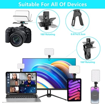 ANAUTIN 60 LED Selfie Light with 7 Modes 10-Level Brightness