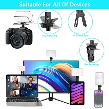 ANAUTIN 60 LED Selfie Light with 7 Modes 10-Level Brightness