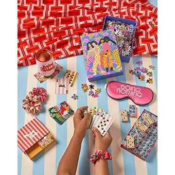 ban.do 2 Decks of Playing Cards, Cute 52-Count Standard Card Deck with Case, Floral