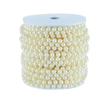 B&S FEEL Faux Pearl Garland 99 Feet for Wedding Decor