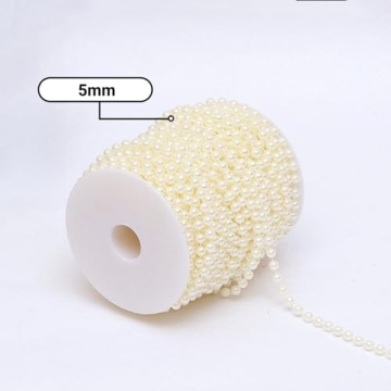 B&S FEEL Faux Pearl Garland 99 Feet for Wedding Decor