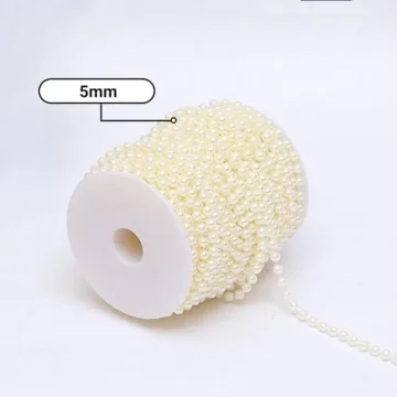 B&S FEEL Faux Pearl Garland 99 Feet for Wedding Decor