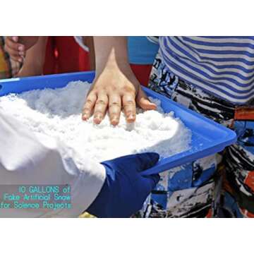 NAJUOPO 19 OZ Instant Snow Powder Makes 8-10 Gallons Fake Snow, Artificial Snow Perfect for Best Powder for Cloud Slime,Holiday and Winter Crafts and Fake Snow Play