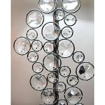 Stunning Elegant Designs Prismatic Crystal Table Lamp