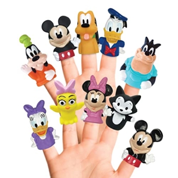 Disney Mickey & Friends 10 Piece Finger Puppet - Party Favors, Educational, Bath Toys, Story Time, F...