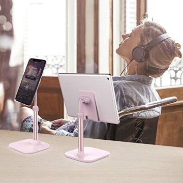 Durable Pink Cell Phone Stand for iPad and Phone