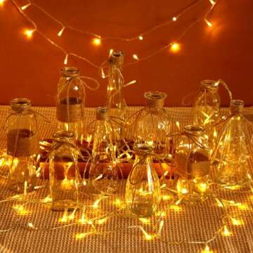 Nilos 10pcs Small Flower Vases for Centerpieces, Clear Glass Vases with Rope Design for Flowers, Vintage Farmhouse Style Mini Bud Vases in Bulk for Home Table Decor Wedding Decorations