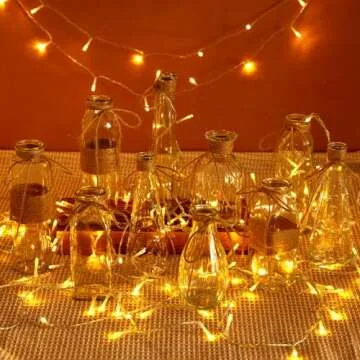 Nilos 10pcs Small Flower Vases for Centerpieces, Clear Glass Vases with Rope Design for Flowers, Vintage Farmhouse Style Mini Bud Vases in Bulk for Home Table Decor Wedding Decorations