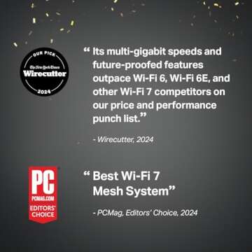 TP-Link Tri-Band WiFi 7 BE10000 Whole Home Mesh System (Deco BE63) | 6-Stream 10 Gbps | 4 × 2.5G Po...