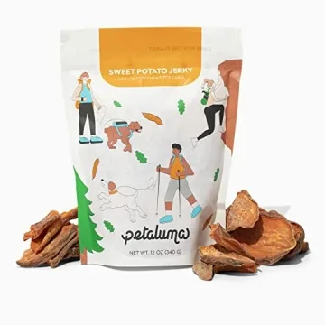 Petaluma Sweet Potato Dog Treats - Organic Jerky, Healthy Chews, Made in The USA, 12oz