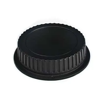 VKO Front Body Cap & Rear Lens Cap Replacement for Canon EOS 60D 70D 77D 80D 7D 5D Mark II III IV 750D 760D Rebel T7 T6 T6i T7i T6S T4i T5i T5 Camera Body & EF Lens Replaces RF-3(2 Pack)