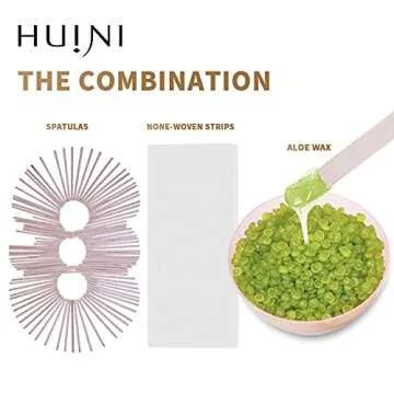 Huini 1000 Ct Wooden Waxing Sticks for Precision Hair Removal