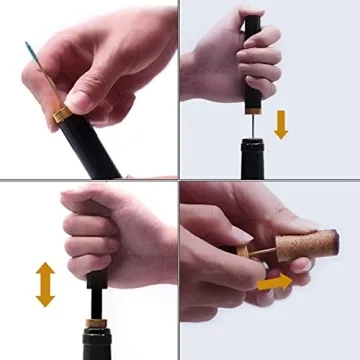 Portable Gold Needle Type Wine Bottle Opener
