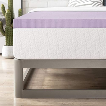Mellow 2 Inch Lavender Memory Foam Mattress Topper
