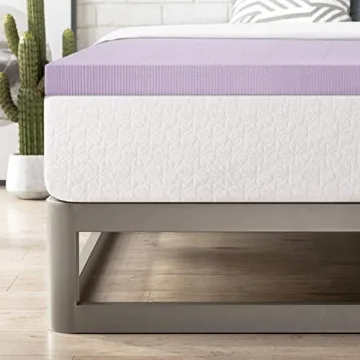 Mellow 2 Inch Lavender Memory Foam Mattress Topper