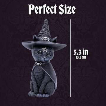 Nemesis Now Cult Cuties Adorable Occult Figurines, Bewitching Evil Spirit Creatures, Hand-Painted, Resin - Purrah