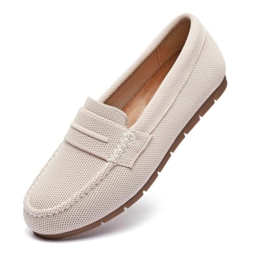 Cvistpieo Loafers for Women Comfortable Dressy Casual Work Flats Lightweight & Breathable Slip On Wa...