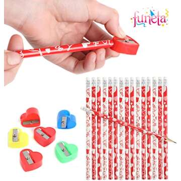 Funeta 30 Pack Fun Valentine Stationery for Kids Gifts