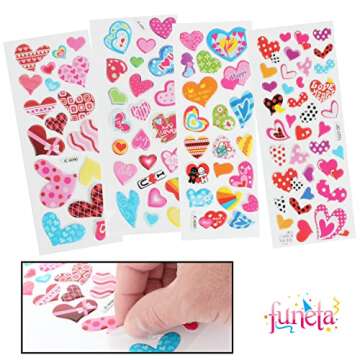 Funeta 30 Pack Fun Valentine Stationery for Kids Gifts