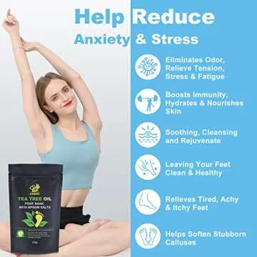 CANGO Tea Tree Oil Foot Soak - Detox, Refresh & Heal