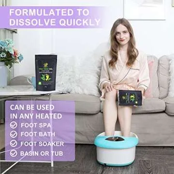 CANGO Tea Tree Oil Foot Soak - Detox, Refresh & Heal