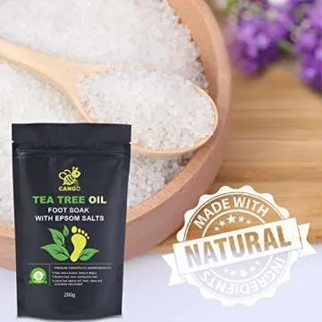 CANGO Tea Tree Oil Foot Soak - Detox, Refresh & Heal