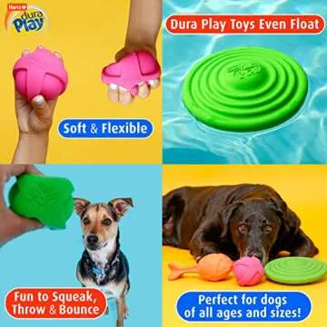 Hartz DuraPlay Bacon Scented Dog Toys, Large 1 Count