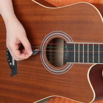 30 Count Black Guitar Picks for Electric and Acoustic Use