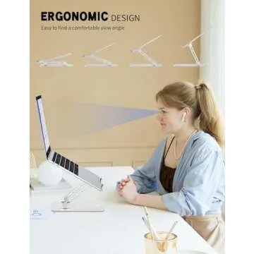 ToBeoneer Laptop Stand - Adjustable for All Laptops, Compact & Portable