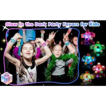 LED Light Up Fidget Spinner Bracelets - 24 Pack