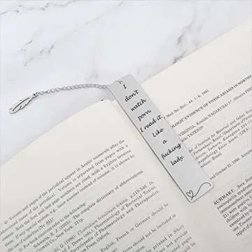 Funny Stainless Steel Bookmark for Book Lovers - Gift Anytime