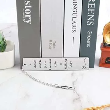 Funny Stainless Steel Bookmark for Book Lovers - Gift Anytime