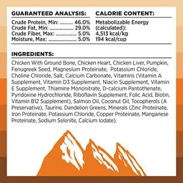 BIXBI Rawbble Freeze Dried Cat Food, Chicken Recipe, 10 oz - 95% Meat and Organs, No Fillers - Pantry-Friendly Raw Cat Food for Meal, Treat or Food Topper - USA Made in Small Batches