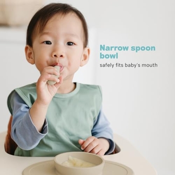ezpz Tiny Spoon for Baby Led Weaning & Purees - 6 Months+