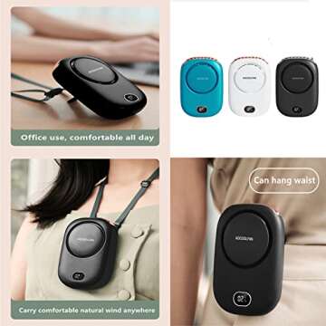 Portable Neck Fan - AOCOOLFAN Mini USB Rechargeable Fan