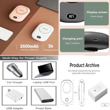 Portable Neck Fan - AOCOOLFAN Mini USB Rechargeable Fan