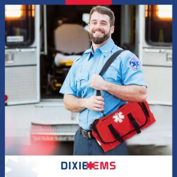 Dixigear First Responder On Call Trauma Bag W/Reflectors - Red