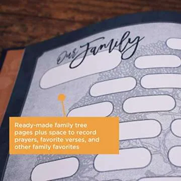 NIV, Our Family Story Bible, Leathersoft over Board, Navy, Red Letter, Comfort Print: Capture Your Generation’s Legacy with Memory-Creating Activities and Keepsake Storage Pocket