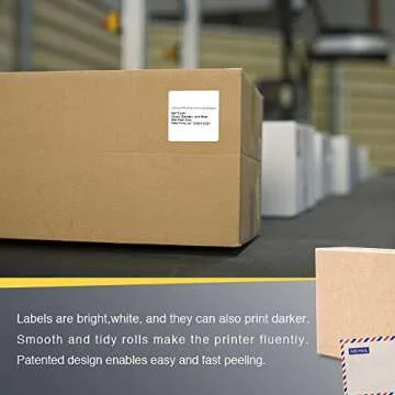 Quality BETCKEY Square Labels for Thermal Printers 750 Labels